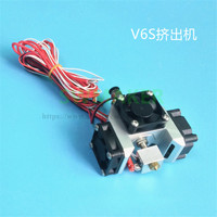 1set E3D Improved V6 Hexagon Hot End Extruder Super Thermal Dissipation Effect with 3pcs 3010 Fans for 3D Printer Parts