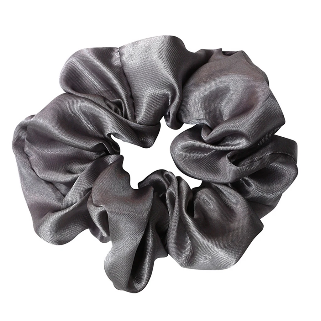 10x Satin Sutra Ikat Rambut Karet Rambut Kepang Kuncir Ekor Kuda