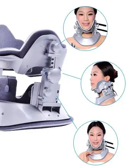 Cervical traction apparatus with high quality household fixed cervical stretched neck massager massage pillow