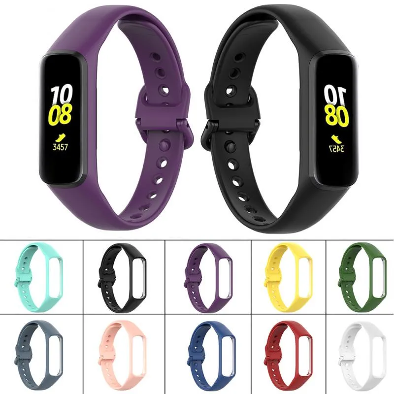 Strap For Samsung Galaxy Fit 2 SM-R220 Silicone Sports Band Bracelet Replacement For Fit2 R220 Women Man Correa Wrist Straps