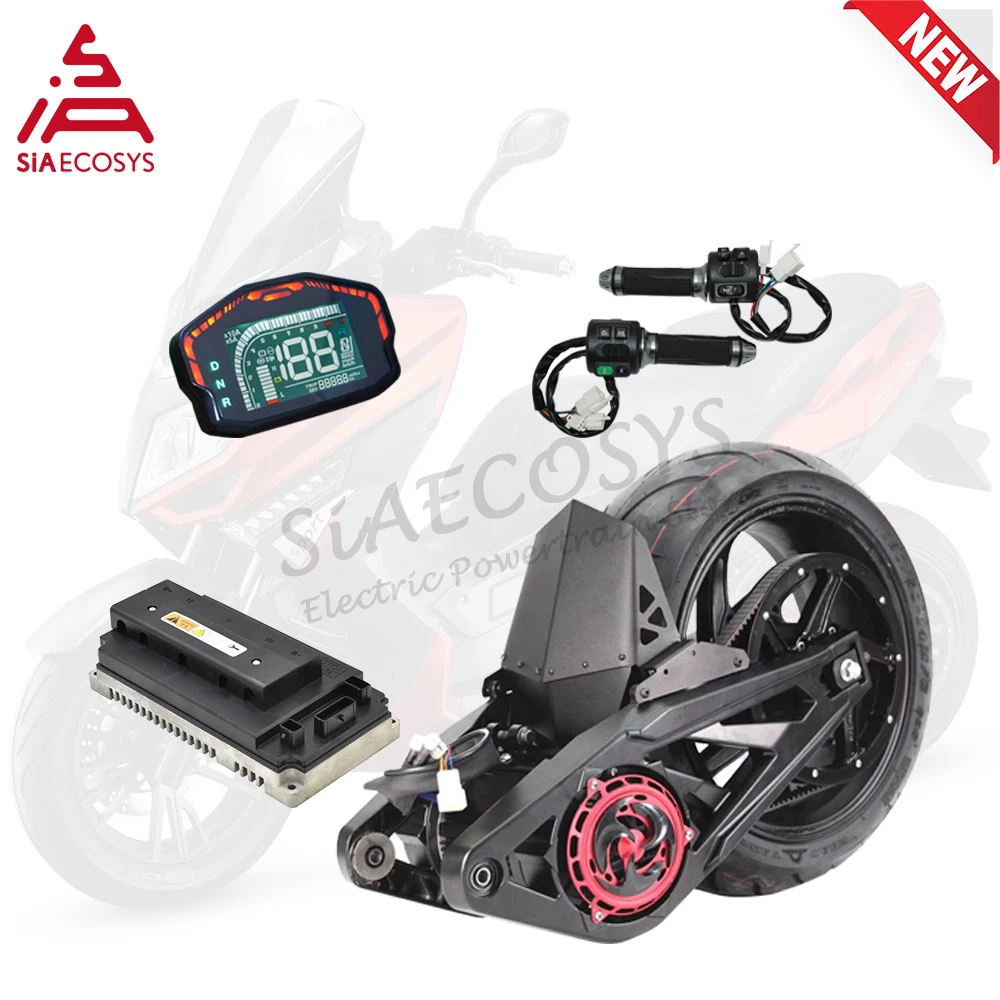 SIA Kedatangan Baru QSMOTOR 14X6.0 Inci 3000W 4000W Max 13500W 72V 110KPH QS138 Kit Motor Mid Drive untuk Skuter Listrik PCX