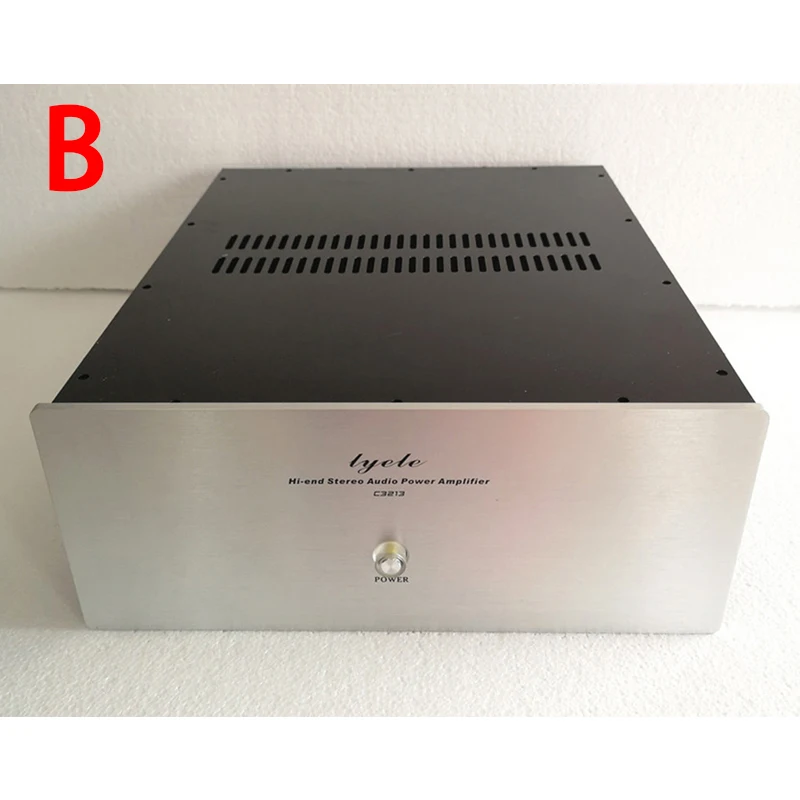 KYYSLB 320*130*387MM Aluminum Panel Assembled Amplifier Chassis Box House DIY Enclosure with Feet Screws Amplifier Case Shell