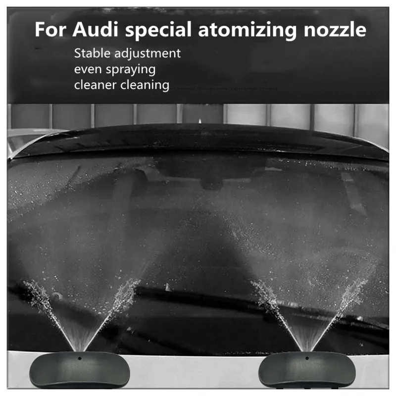 Suitable for Audi original water nozzle modified A3 A4 A6 A5 Q3 Q7 mist spray nozzle atomization wiper nozzle cover wiper spray