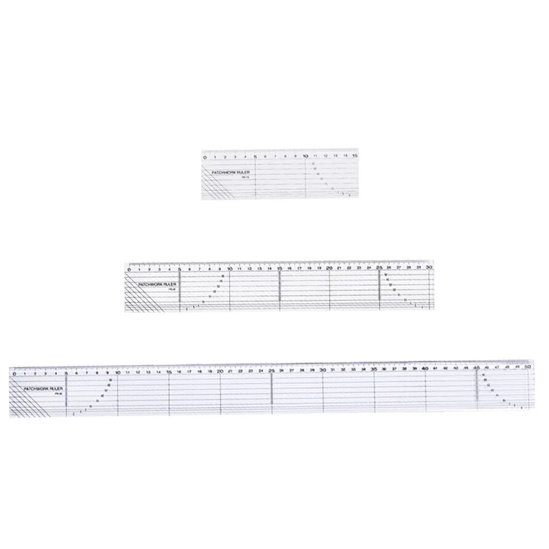 15CM 30CM 50CM Plastic Transparent French Curve Ruler SplIne Sewing Patchwork Feet Tailor Yardstick Cloth Cutting Rulers