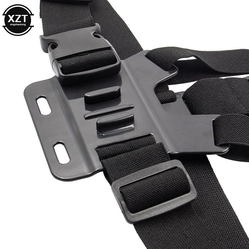 สายรัดหน้าอกปรับได้สำหรับกล้อง GoPro Hero7 6 5 4 3 + 3 2 1กล้อง Xiaomi Xiaoyi sjcm อุปกรณ์เสริม SJ4000 SJ5000