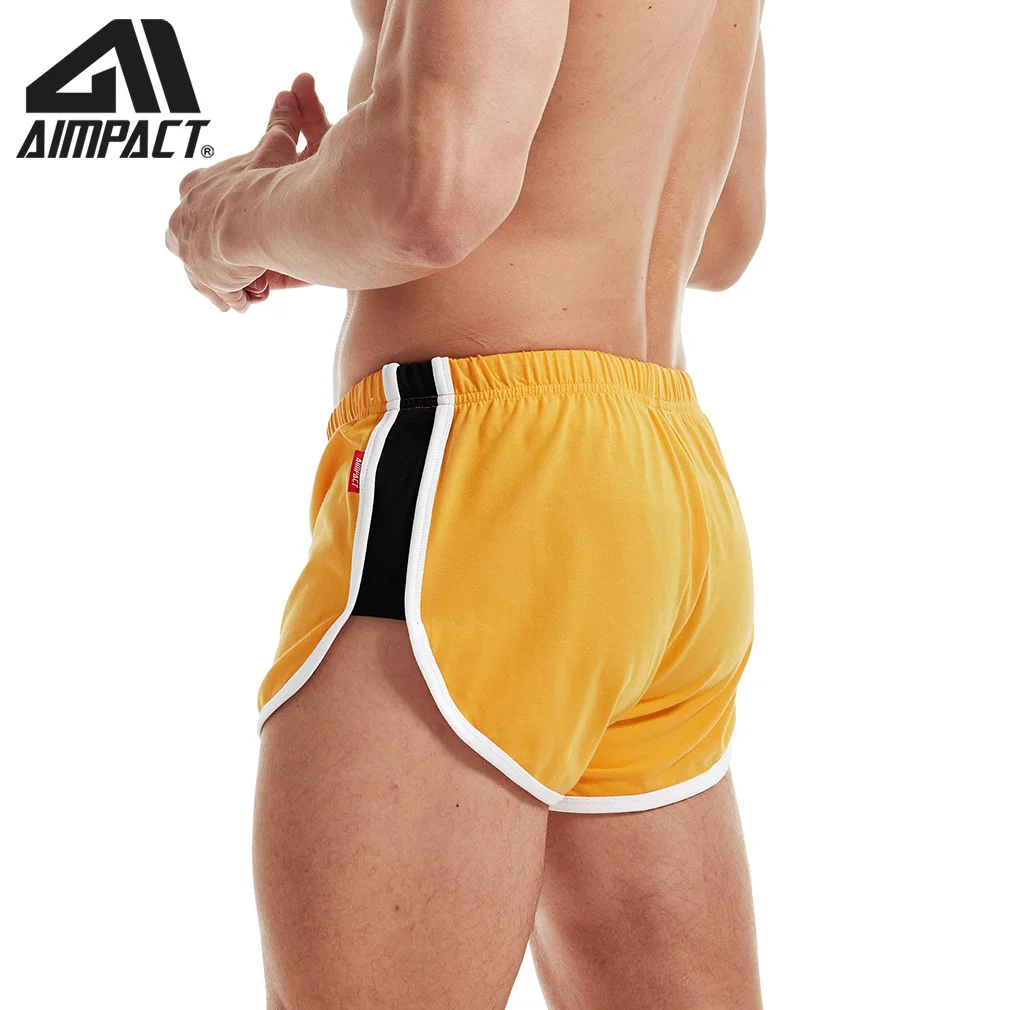 Męskie spodenki do biegania AIMPACT, 3-calowe, sportowe, na siłownię, vintage, modelujące pośladki.