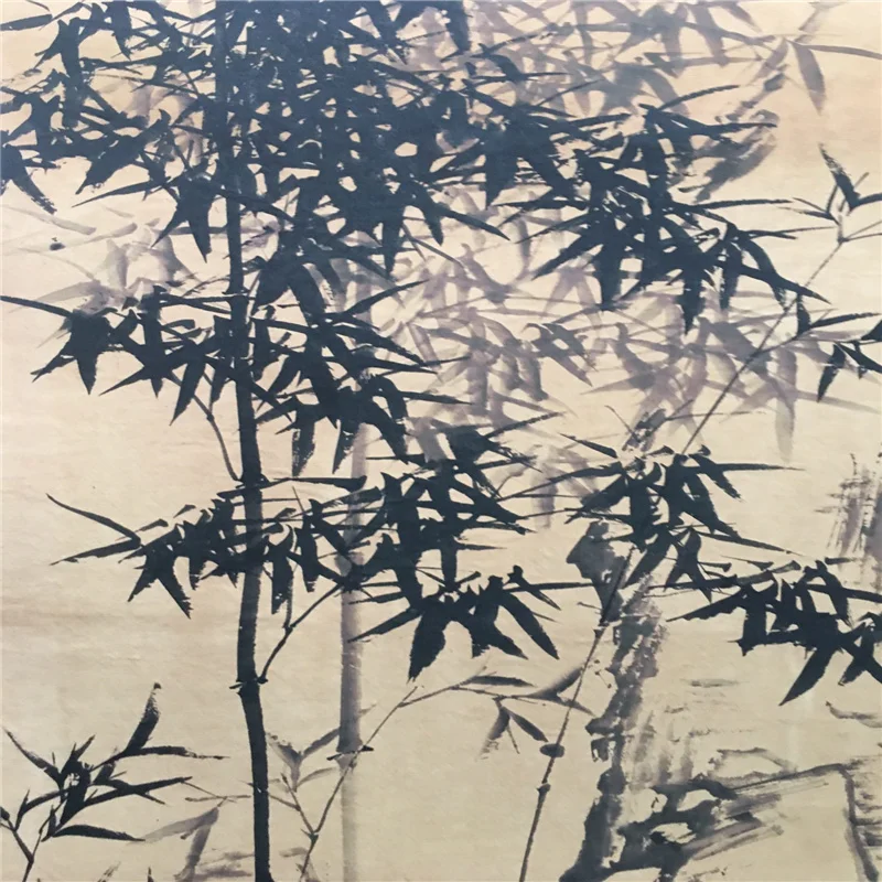 Pittura di bambù di Zheng Banqiao della vecchia immagine cinese della carta di riso