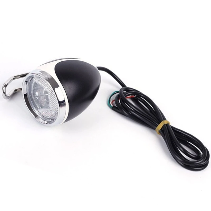 Waterproof Electric Scooter Bike Light, Instant Install Without Tools Lightweight LED Headlight Front Back Illumination