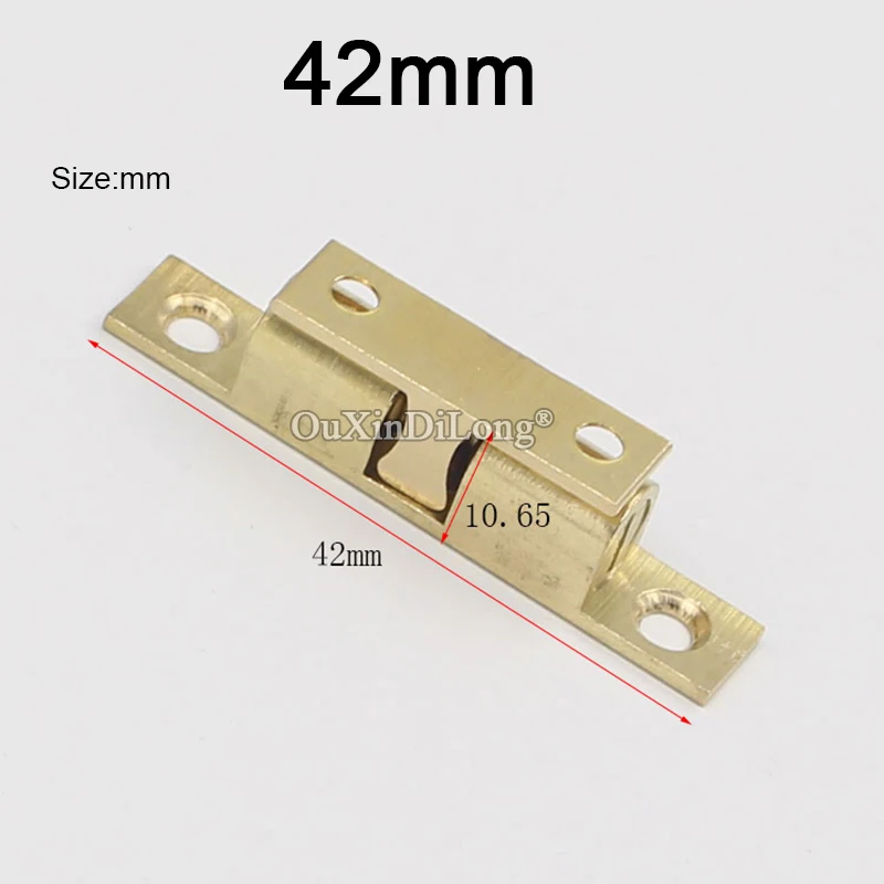 BRAND NEW 10PCS 42mm Pure Brass Cupboard Drawer Cabinet Double Ball Catch Door Latch Touch Beads