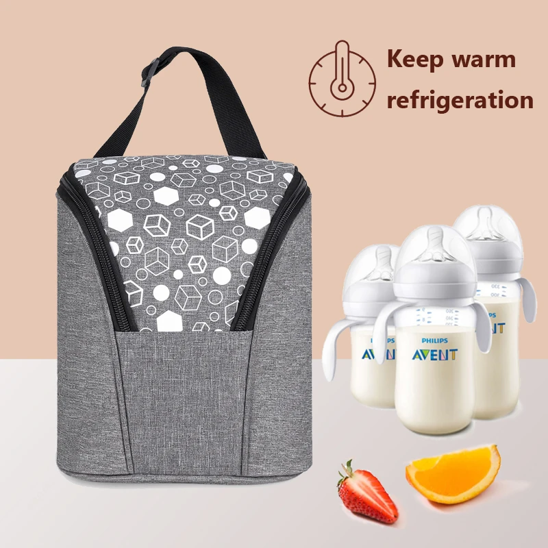 Newborn Baby Bottle Insulator Bag for Breastfeeding Mom Travel Refrigerated Fresh Breast Milk Storage Bag, Baby Bag for Mom