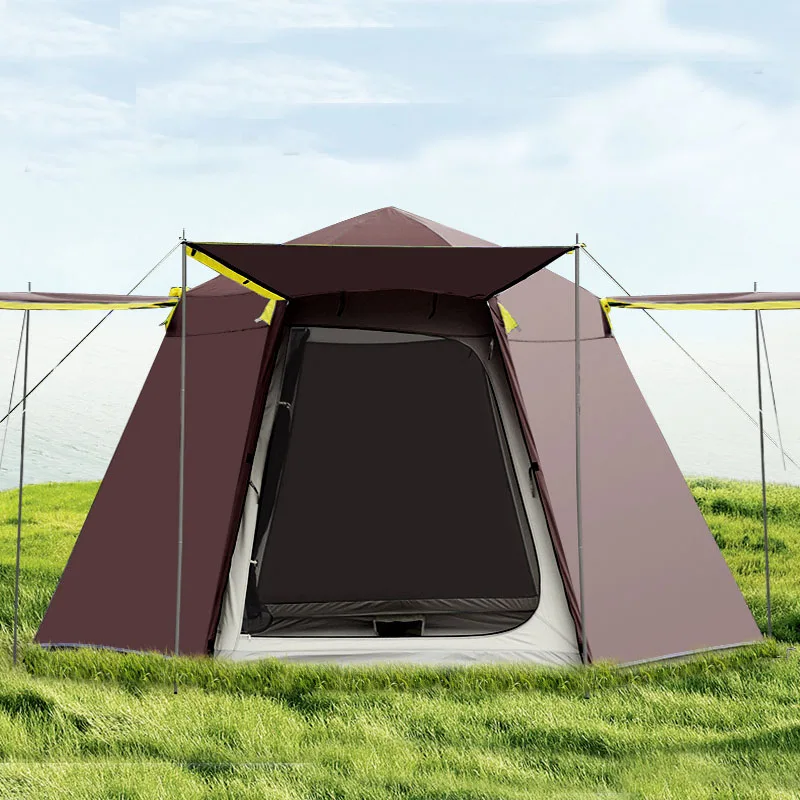 4-6 People Quick Open Tent Full Automatic Thickened Rain Protection Sun Protection Family Outdoor Camping Tent Barraca