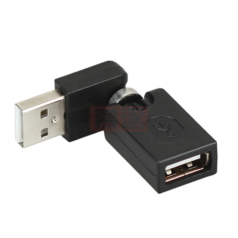 360 Degree Swivel Adjustable Angle USB 2.0 Male to Female Adapter Cable Convertor High Quality