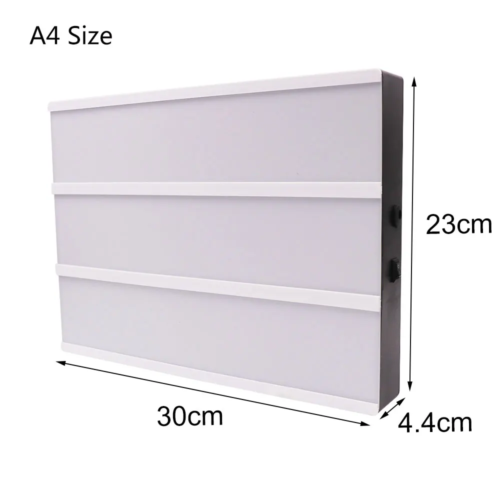 LED Combination Light Box USB/Battery Powered Night Light Desk Lamp A4 A6 DC 5V DIY Letters Symbol Cards Decor Message Board