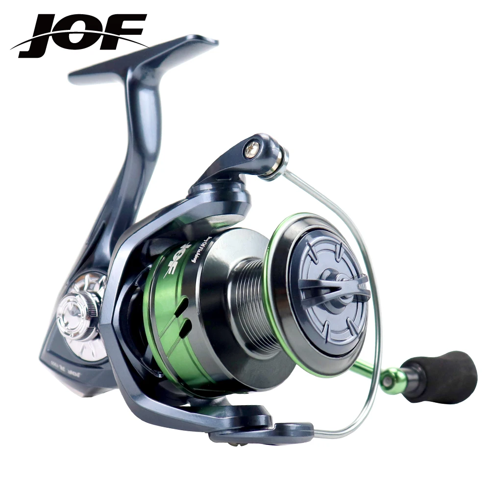 

JOF Fishing Reel 2000-7000 Spinning Reel 10kg Drag Metal Ball Grip Reel Fishing 5.2:1 Speed Metal Spool Coil Fishing Reel