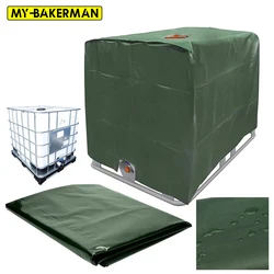 Green IBC Tote Cover 1000 Liter Container Aluminum Foil Waterproof Dustproof UV protection Water Tank Cover