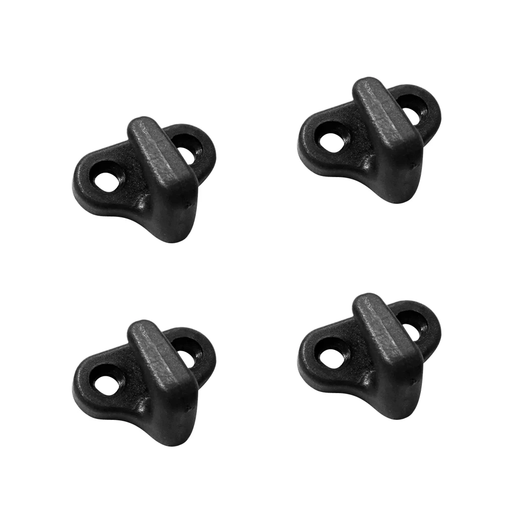 4 Pieces Lashing Hooks with Screws Hardware for Kayak Bungee Cord