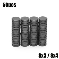 8x4mm 8x3mm Black Small Round Magnet Fridge Ferrite Magnet Permanent Magnet Round Speaker Magnet