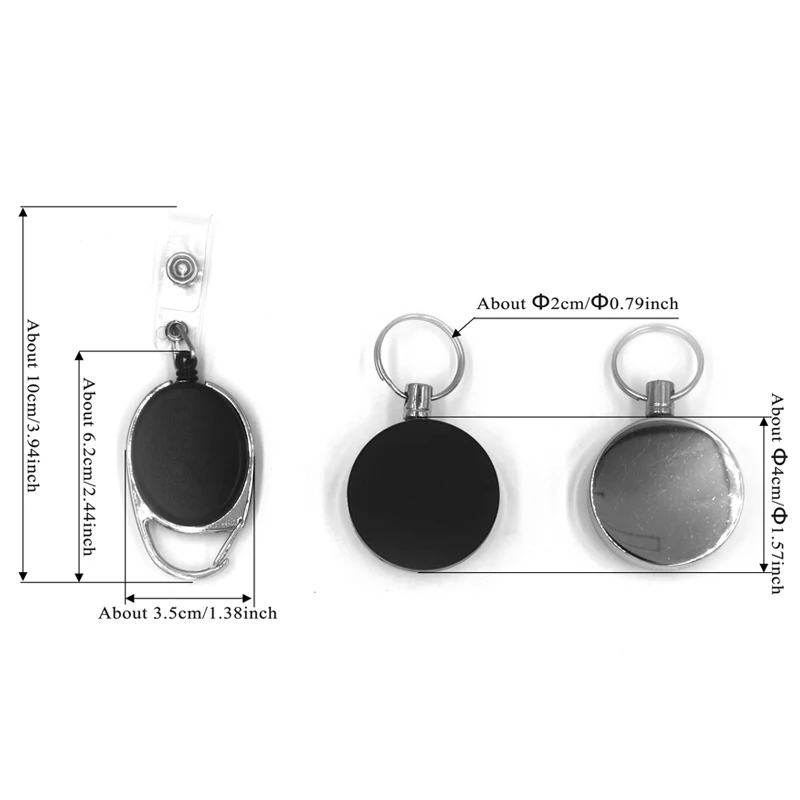 MNFT 2 Adet Sinek Balıkçılık Aracı Zinger Retraktör Anahtarlık Rozet Tutucu Geri Çekilebilir Makara Geri Tepme Karabinalar Klip Balıkçılık Aksesuarları