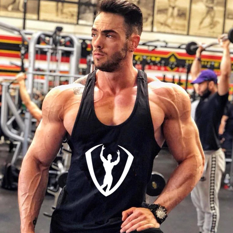 mens tank tops shirt gym tank top fitness clothing vest sleeveless cotton man canotte bodybuilding ropa hombre man clothes wear