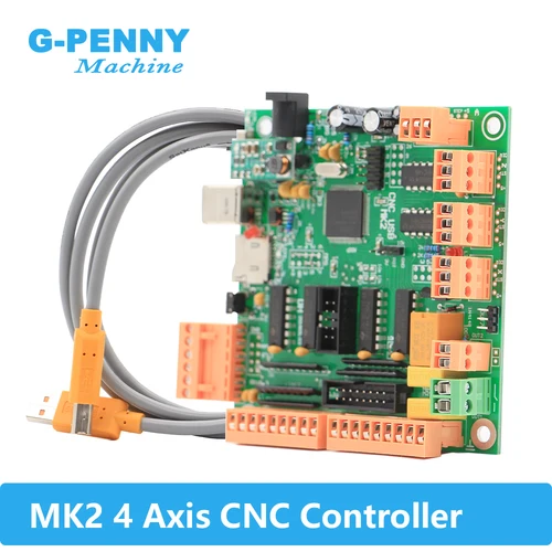 MK2 100Khz 4 축 컨트롤러 보드, Mach3 4 축 인터페이스, CNC 컨트롤러, 스테퍼 모터 및 서보용 MK2 CNC USB 보드