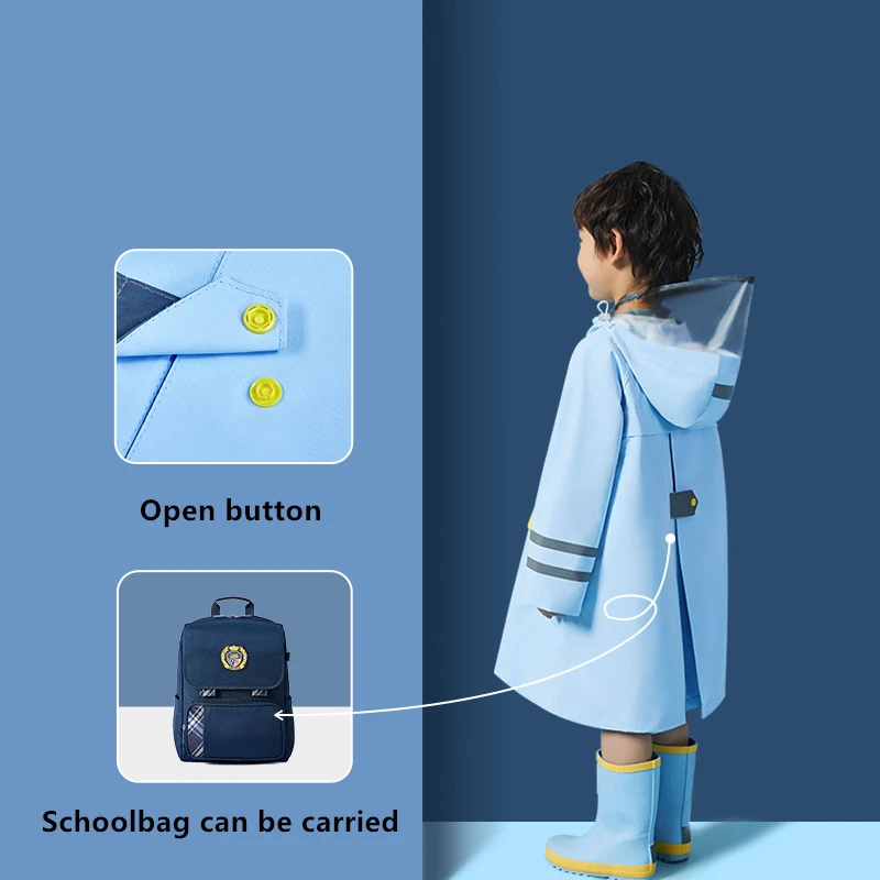 10-14 Years Old Children Winter Raincoat Impermeable Real Girls Rainwear Hiking Raincoat Child Rain Coat Kids Waterproof Jacket