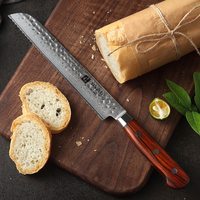 XINZUO 8 inch Professional Bread Knives VG10 High Carbon Stainless Steel Knife New Kitchen Knife Rpse Wood Handle Dropshipping