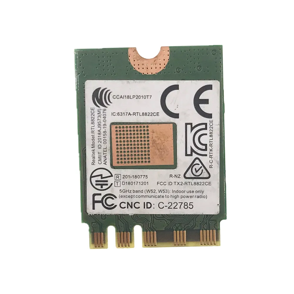 For Realtek RTL8822CE 802.11AC 867Mbps WiFi Bluetooth 5.0 NGFF Card