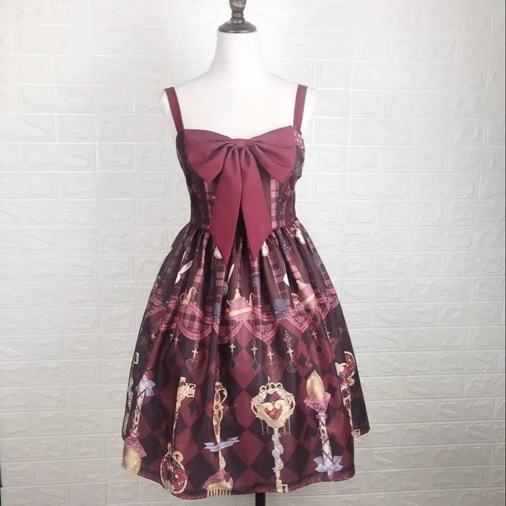 Nhật Bản Cung Điện Ngọt Công Chúa Lolita Đầm Vintage Cao Cấp In Victoria Đầm Kawaii Cô Gái Gothic Lolita Cos Loli