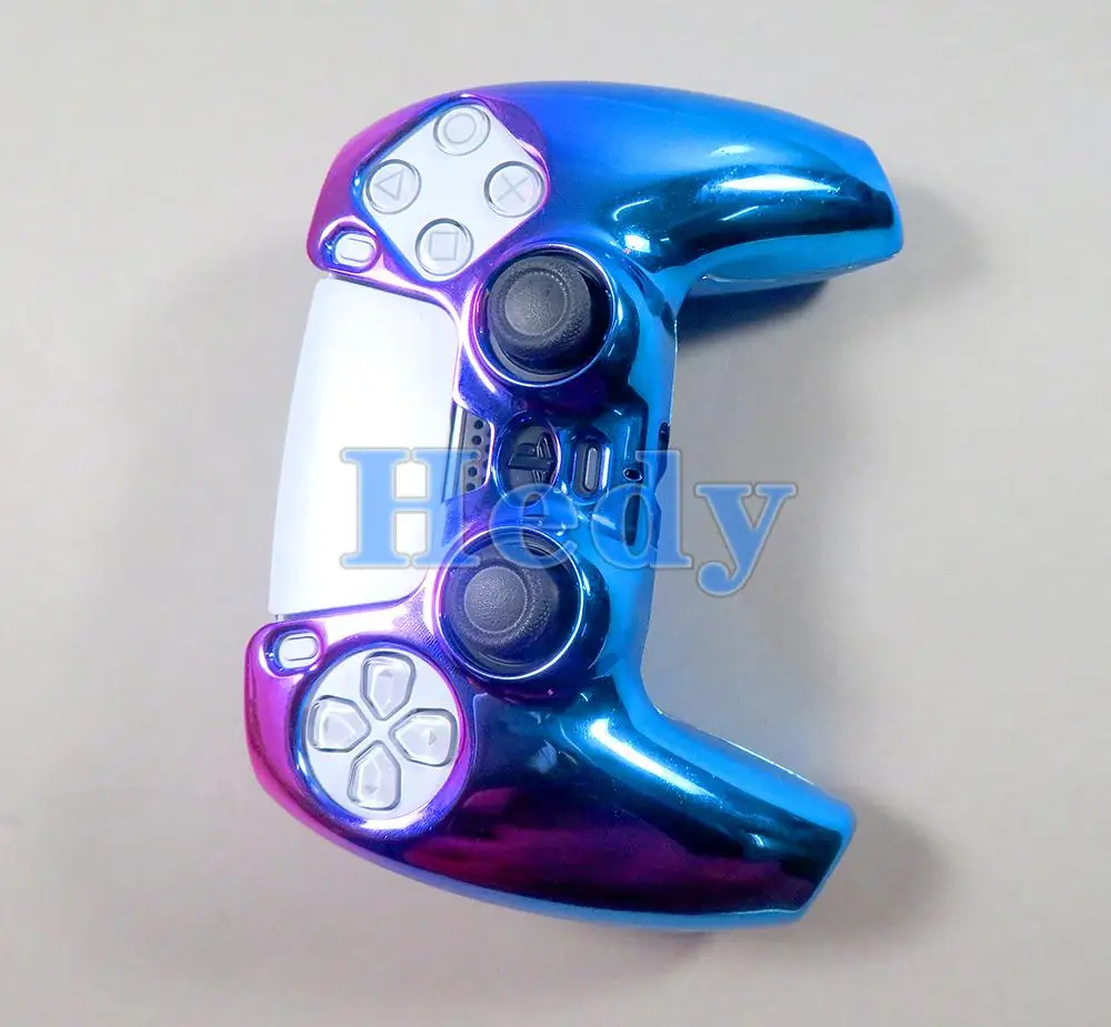 1PCS Handle Plating Protective Shell Colorful Handle Hard For PS5 Controller Protective Case Sleeve Handle Skin Cover