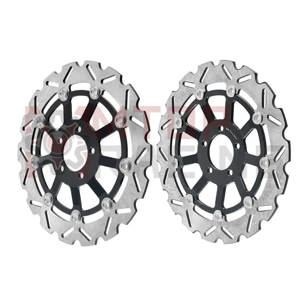 Pair Front Brake Disc  Rotors for Kawasaki ZR1100 A1-A4 Zephyr (1992-1995) ZR1100 B1-B5 Zephyr 1996-2006 ZRX1100 C1-C4 1997-2000