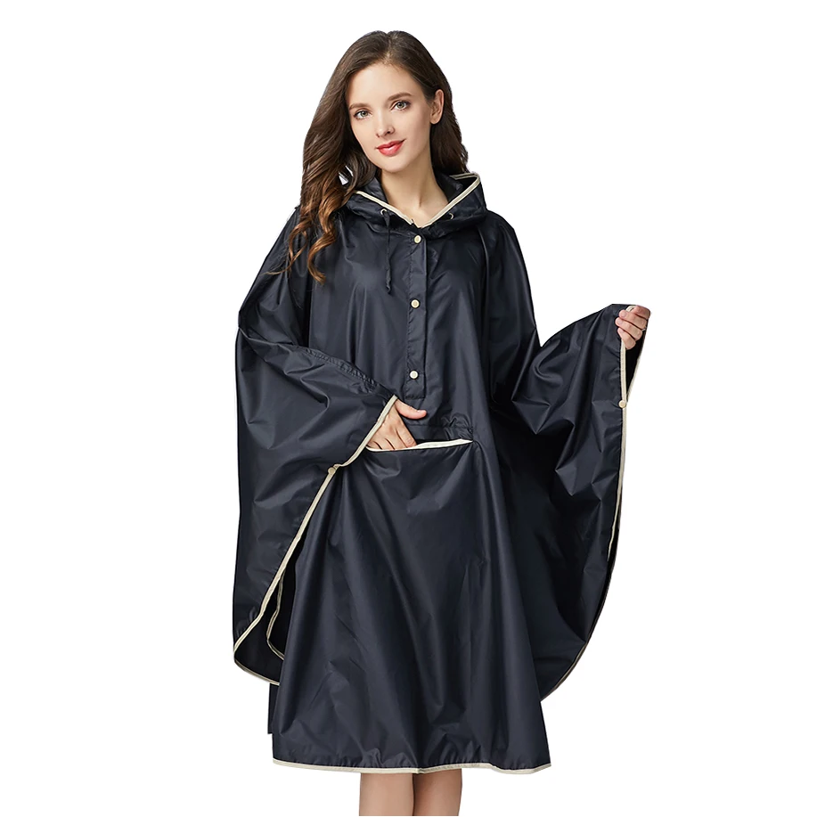 1PC good quality waterproof emergency rain coat women windbreaker hooded men rain capes ponchos