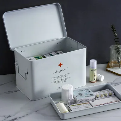 Medicine box household medicine box drug storage box child family size size portable outpatient emergency medical kit