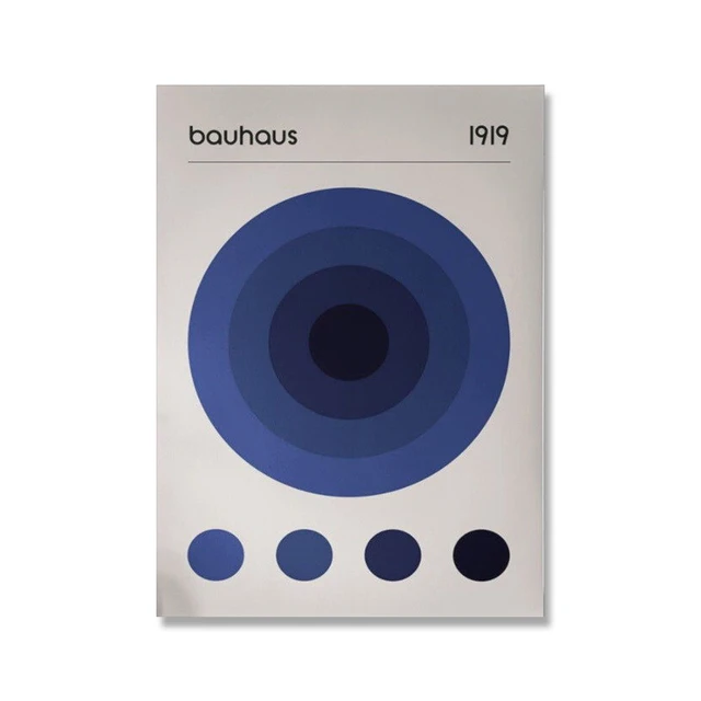 NONE Moderne Minimalistischen Kunst Bauhaus Ausstellung Geometrische Poster Kunstwerk Leinwand Drucke Abstrakte Malerei Wohnzimmer Wandmalereien Wohnkultur 6