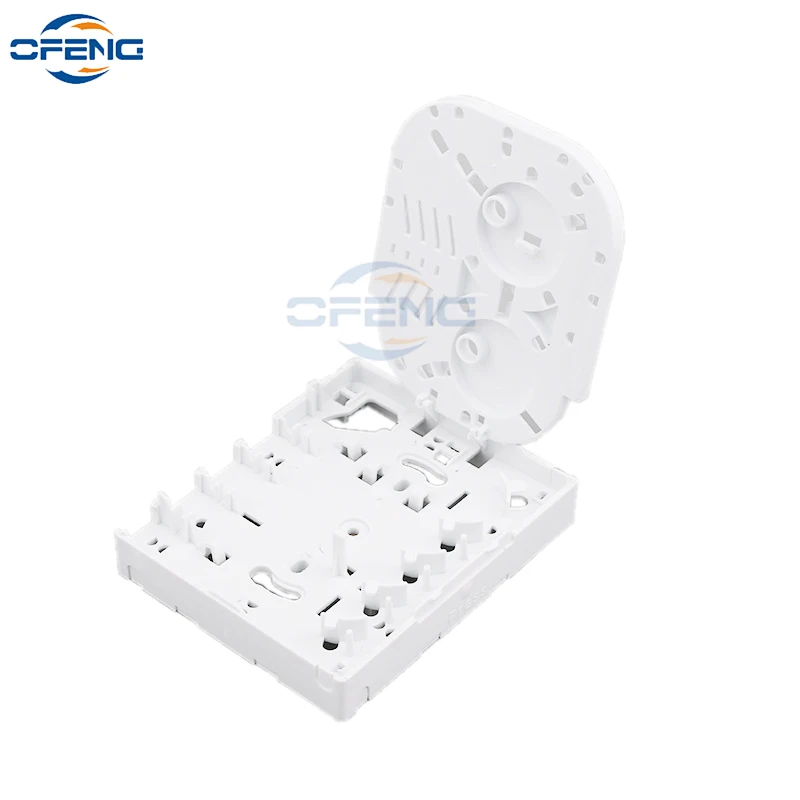 

4 ports FTTH desk box Fiber Optic Termination Protection Junction box Wall Mount Terminal panel box ABS material customized