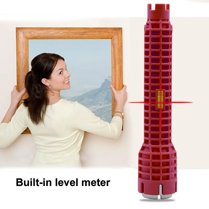 Chiave per installatore rubinetto e lavello impugnatura antiscivolo strumento per chiave a doppia testa strumenti per chiavi di design extra-lungo