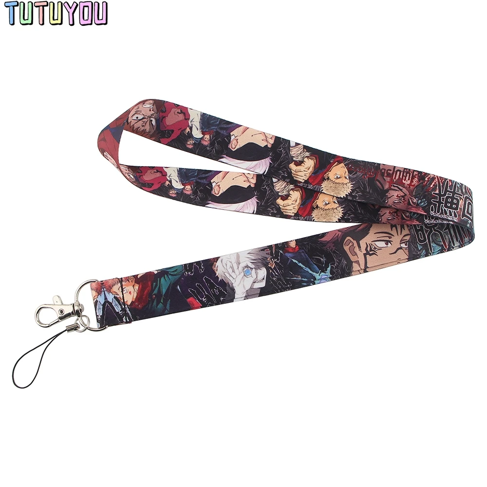 PC3117 Anime Boy Lanyard For Key Neck Strap Lanyard ID Badge Holder Key Chain Key Holder Hang Rope Key Rings Kids Fans Gifts