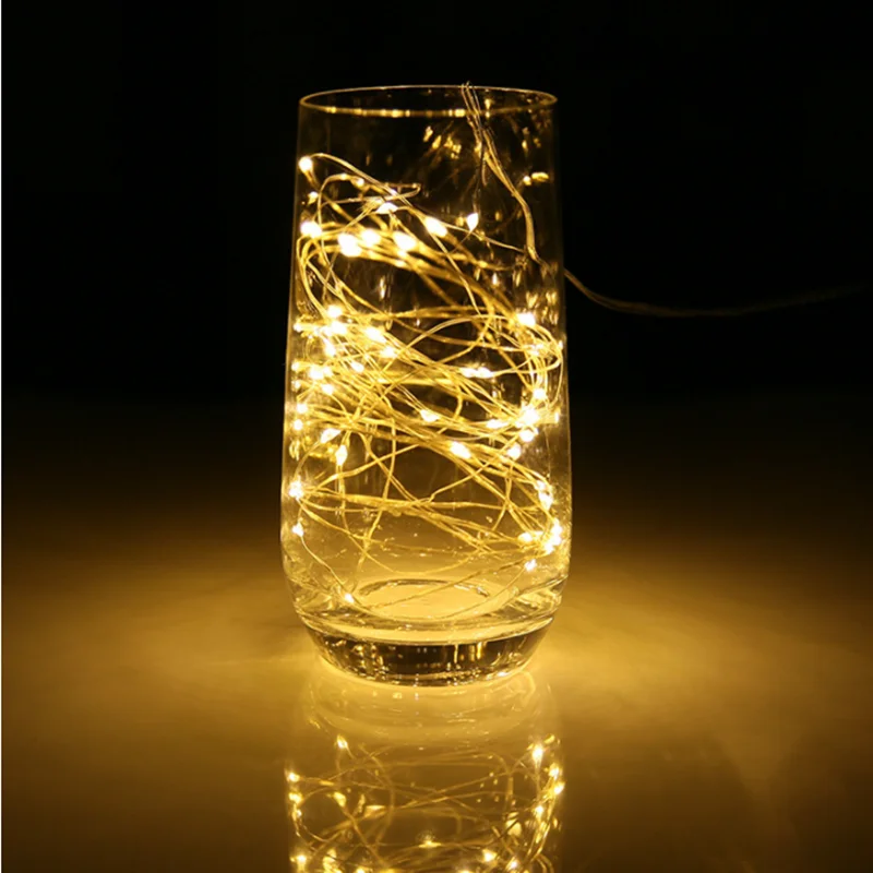 LED Lights Strings Button Battery Fairy Garland Light Waterproof Bedroom Living Room Garden Lighting Wedding Christmas Decor