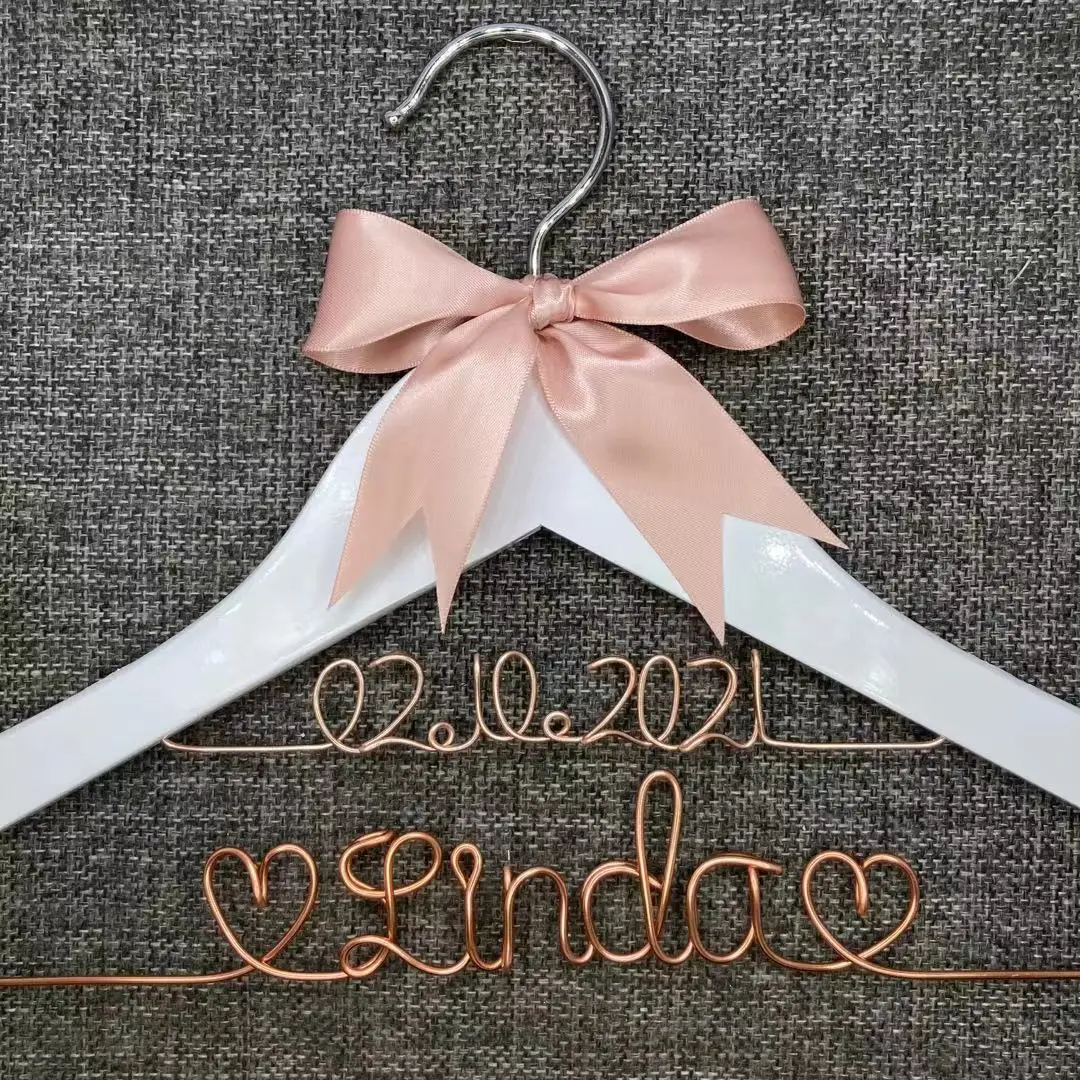 Personalized Wedding Hanger. bridesmaid gifts,  brides