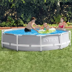 Dropship 305cm x 76cm Pvc Outdoor Indoor gra sportowa Fun Swimming Pool Adult Round 26702 Pipe Support Pool Storage Capacity 4485l