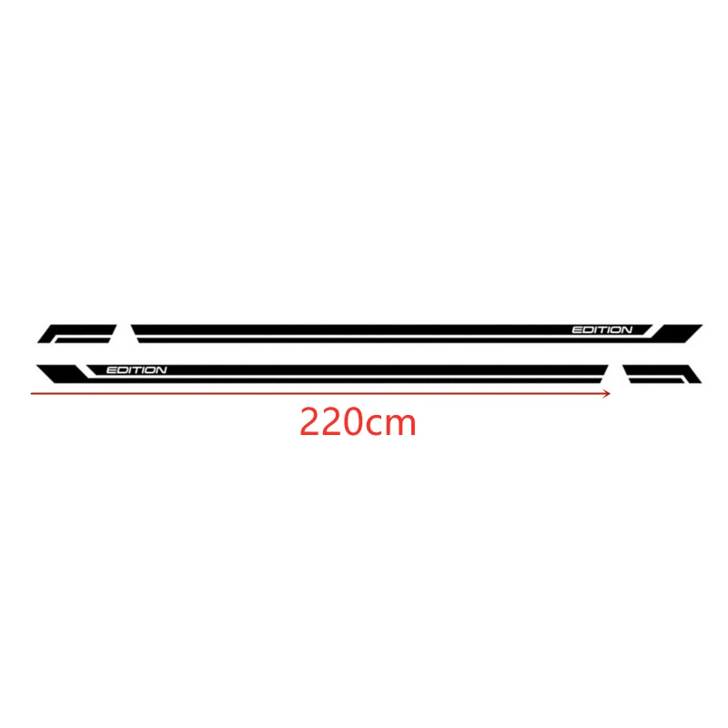 For Volkswagen Multivan T5 T6 California Edition Auto Side Skirt Stripes Car Customized Vinyl Decal Car Body Decor Stickers