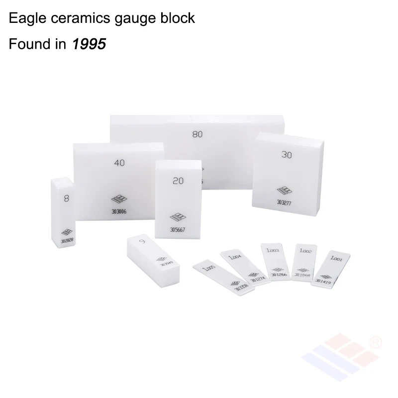 Eagle brand high precision Ceramics gauge block single piece grade K grade 0 grade 1  size 1.001mm to 1.009mm increment 0.001mm