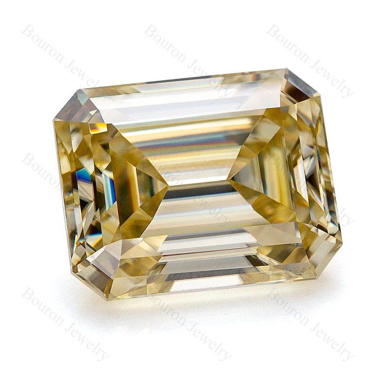

Jewelry Making Yellow Color Emerald Loose Gemstone lab Created Moissanite VVS1 Factory Supply Wholesale High Quality Available