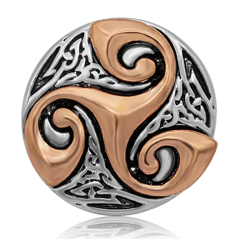 Hot Rose golden Patterns Star Spider octopus Starfish 18MM snap buttons fit DIY 18MM snap bracelet snap jewelry Gift