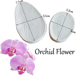 Orchid Petal Veiner Silicone Mold Chocolate Fondant Gumpaste Sugar Clay Flower Mould Cake Decorating Tools M2089