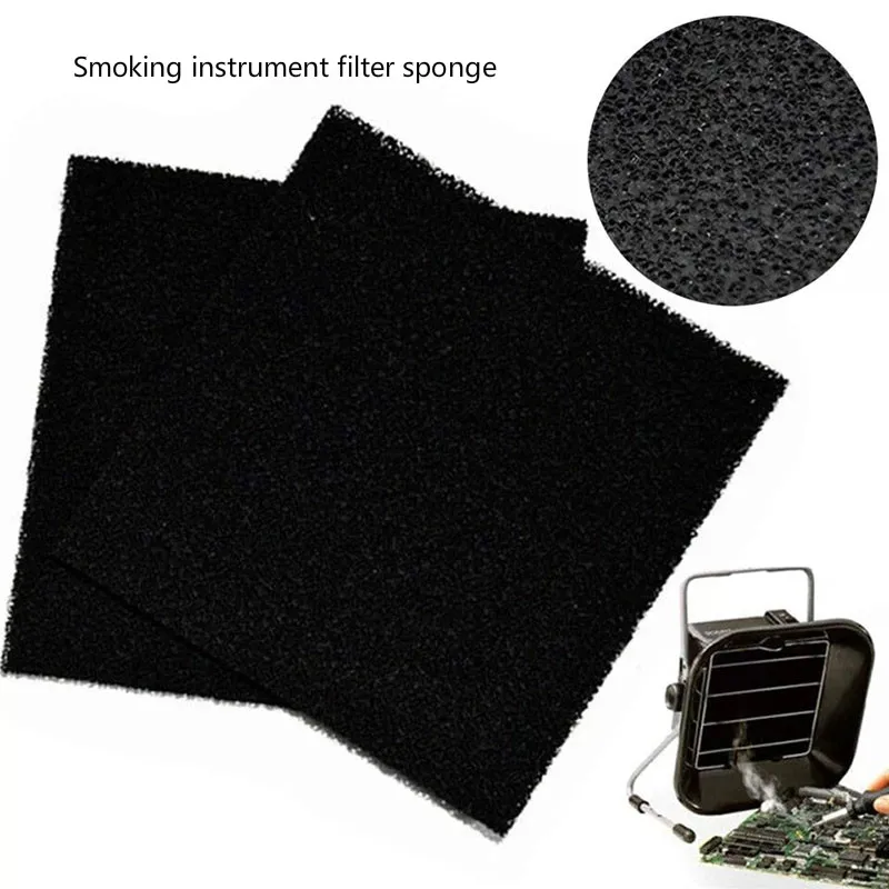 5 pcs 10x130x130mm activated carbon filter cotton foam sponge, use to absorb smoke and smoke purifier