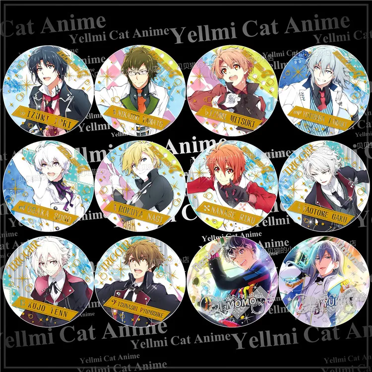 1pc Anime Idolish7 badge OSAKA ROKUYA NANASE YAOTOME iron Brooch Pins