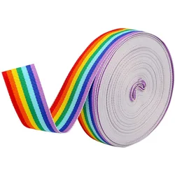 25mm arcobaleno nastro Grosgrain striscia Double Face artigianato fai da te cucito Hairbow confezioni regalo avvolgimento decorazione Festival di compleanno