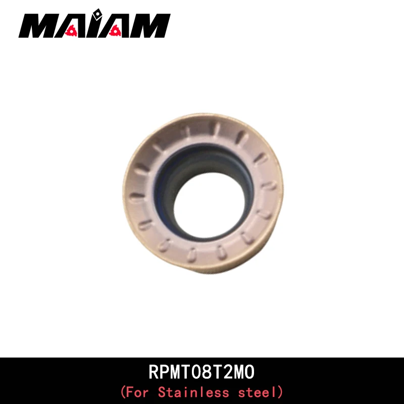 RPMT Utensile per fresatura rotondo RPMT08T2 RPMT10T3 RPMT1204 RPMT08T2MO RPMT10T3MO RPMT1204MO asta per utensili emr applicare acciaio inossidabile