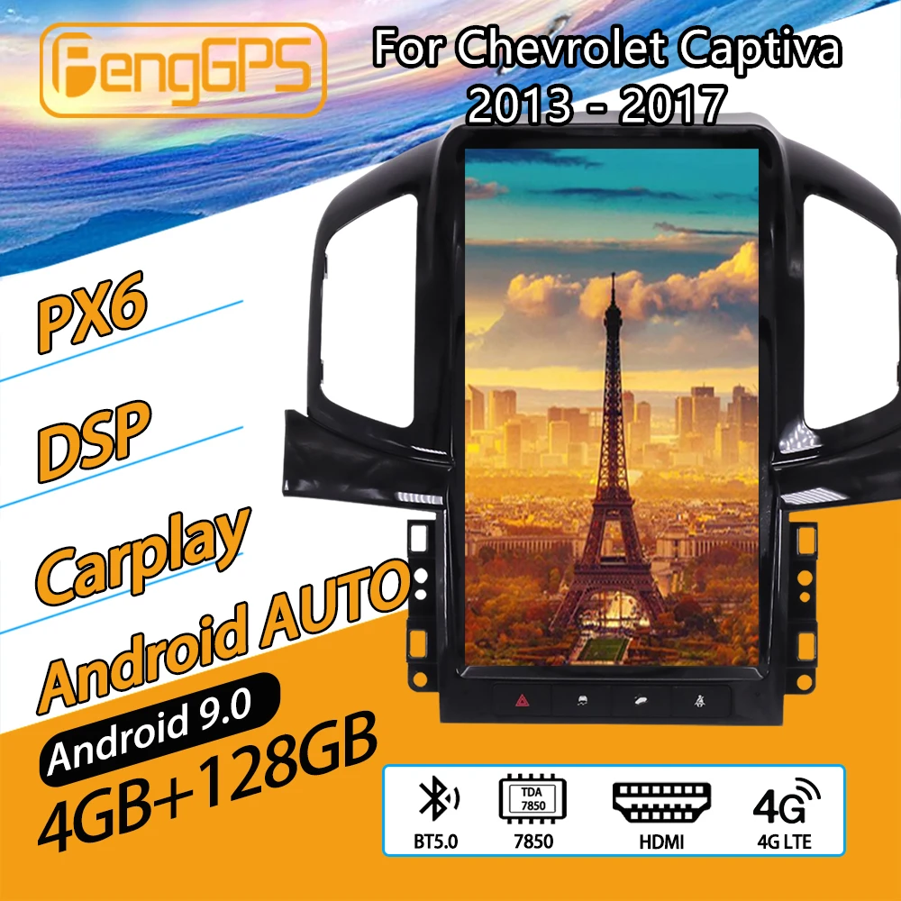 

For Chevrolet Captiva C140 2013 - 2017 Android Car Radio Stereo Multimedia Player 2 Din Autoradio Gps Navi Unit Screen Px6