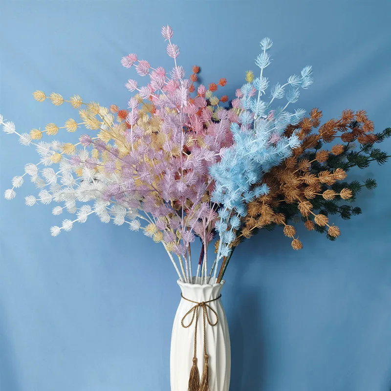 30inch Imitation Rime Flower Twig Birthday Party Wedding Hotel Modeling Home Decoration Flower Arrangement Artificial Flowers